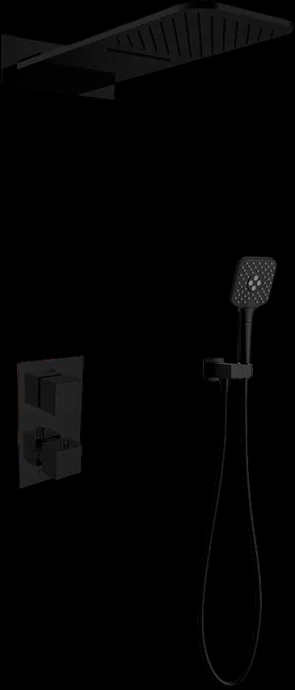 Душевой комплект встраиваемый Vincea черный матовый VSFW-103TMB - 0