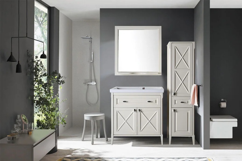 Комплект мебели для ванной Монте 80 (Благородный Бежевый)	 1079101 - 5