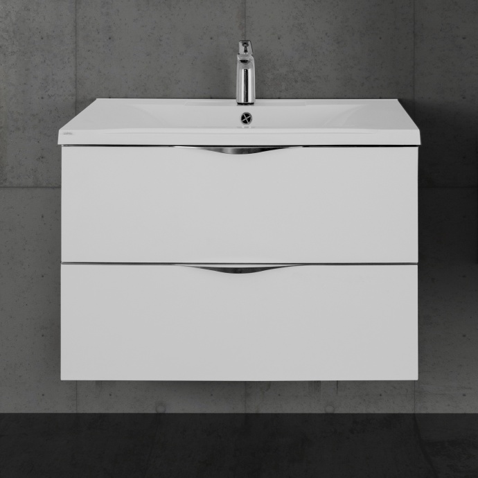 Тумба с раковиной Vod-Ok Марко 75 белая - 0