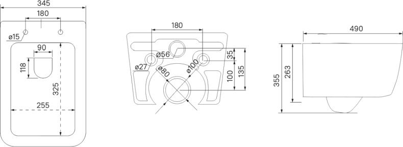 Унитаз подвесной IDDIS Bridge BRIRDSEi25 - 8