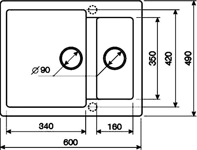 Мойка кухонная Lava D1 серая D1.SCA - 3