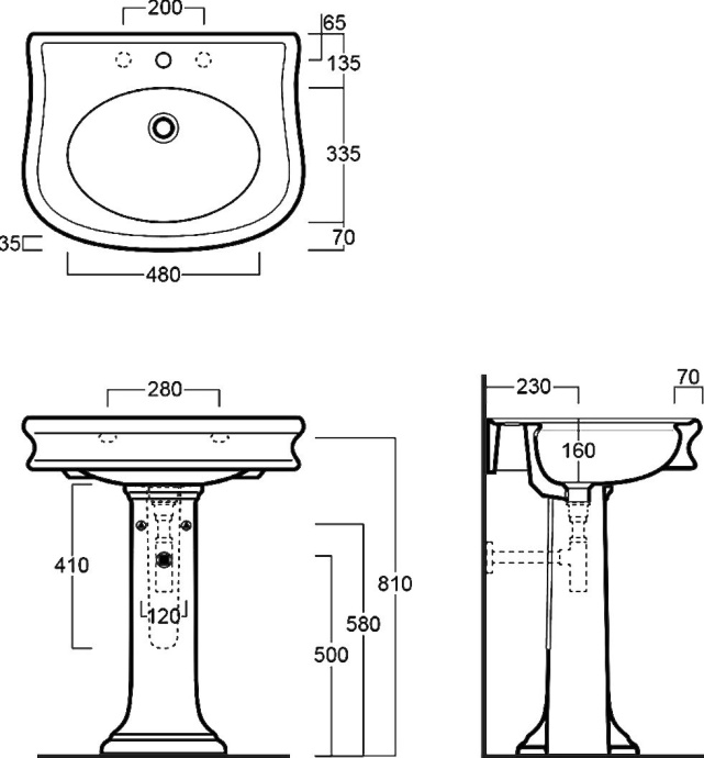 Подвесная раковина Simas Lante  LA10 - 10