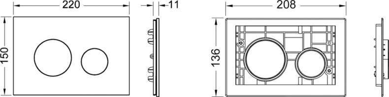 Кнопка смыва Tece Loop хром  9240666 - 2