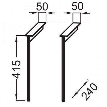 EB3055-BLV Перекладина для установки ножек на мебель - 4