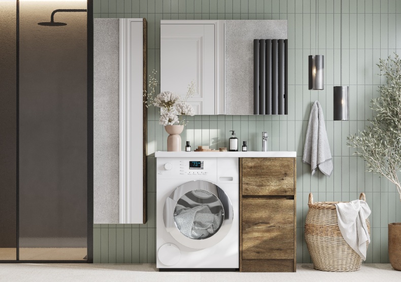 Тумба под раковину без фасада Aquaton Лондри 40 светлое дерево 1A267001LHDR0 - 11