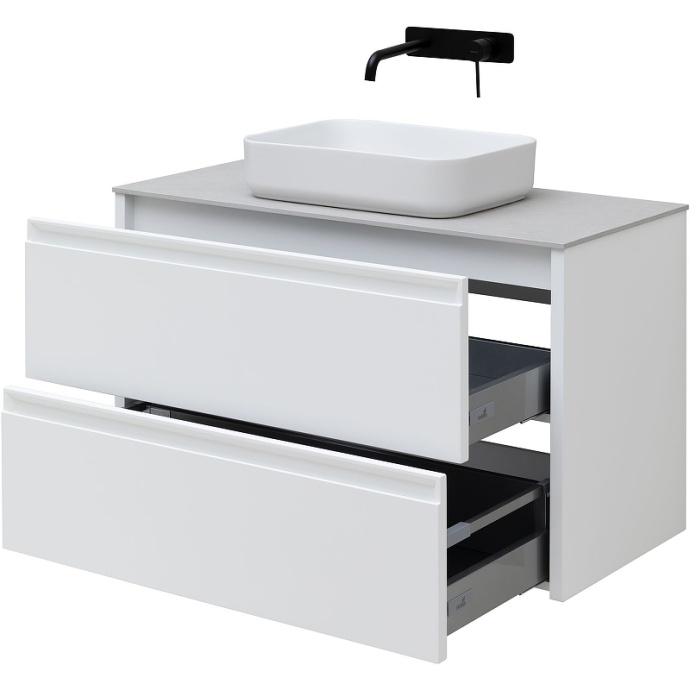 Тумба под раковину Allen Brau Fantasy 100 белый матовый 1.11003.WM - 5