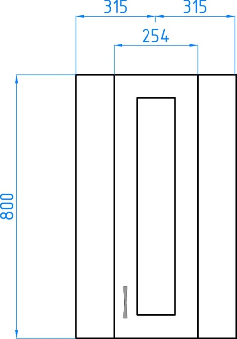 Зеркало-шкаф Style Line Эко Стандарт 30 угловой, белый ЛС-00000134 - 6
