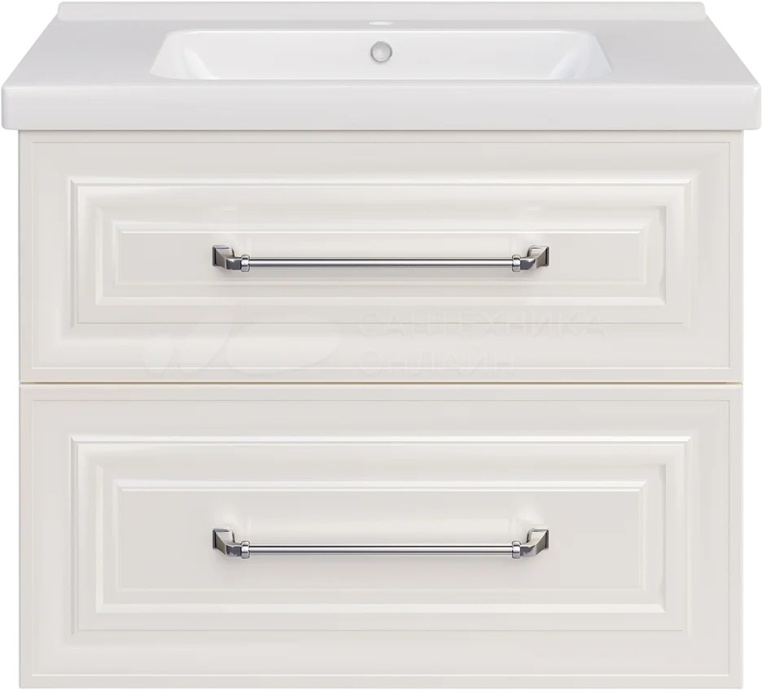 Тумба под раковину без столешницы ASB-Woodline Валенца 80 слоновая кость 11920 СК - 0