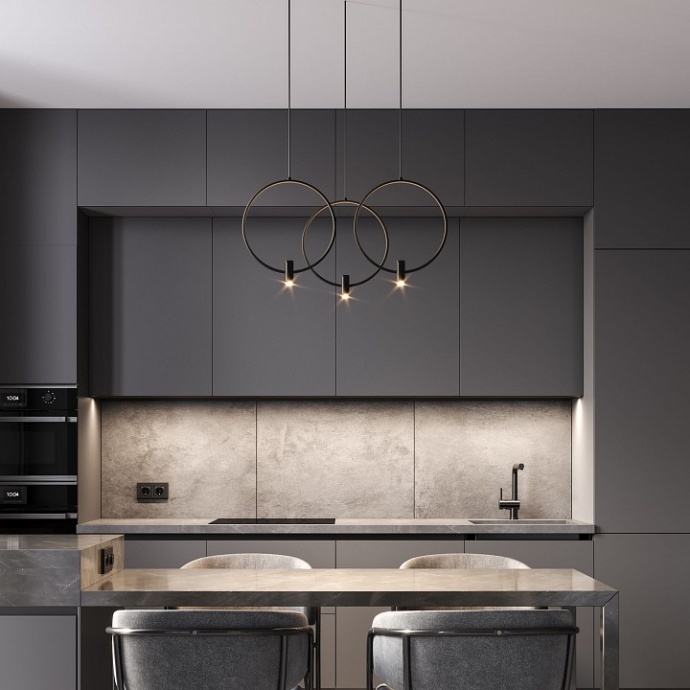 Подвесной светильник Eurosvet Layla 50257/3 LED черный - 1