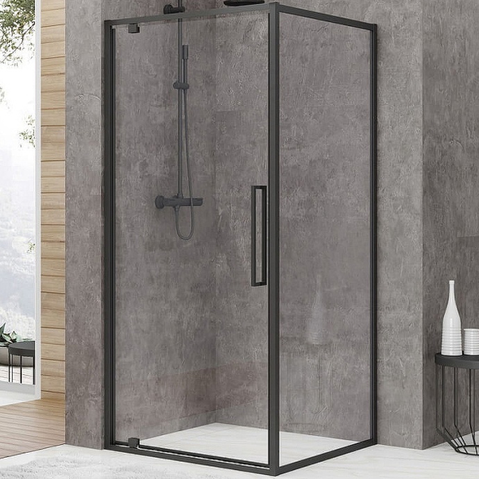 Душевой уголок Black&White Stellar Wind 100х100 черный матовый 8771010 - 0