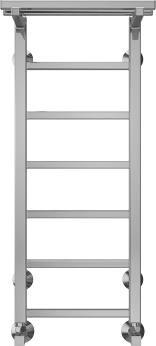 Водяной полотенцесушитель Terminus Контур П7 300х800 с полкой Хром 4670078529695 - 0