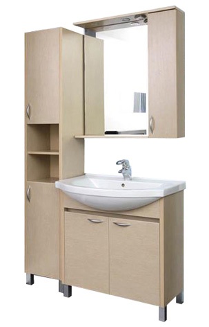 Шкаф-пенал Aquanet Донна светлый дуб 00168934 - 2