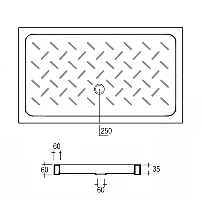 Душевой поддон Rgw  120x70 см  19170372-01 - 1