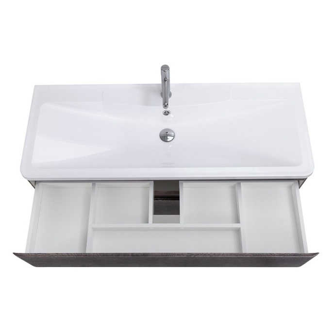 Тумба с раковиной BelBagno Albano 120 темное дерево - 4