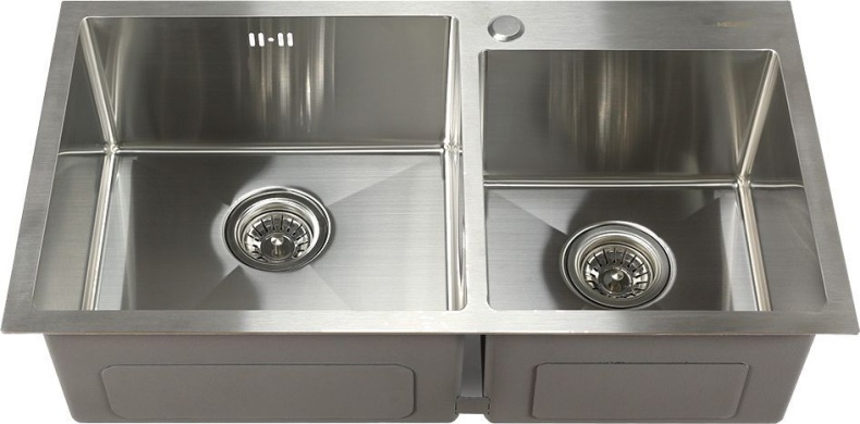 Мойка кухонная Melana S7843H сатин - 0