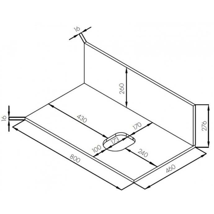 Тумба с раковиной Одри 62 и столешницей Aquaton Мишель 80 светлое дерево-голубой 1A2568K1MIDR0 - 7