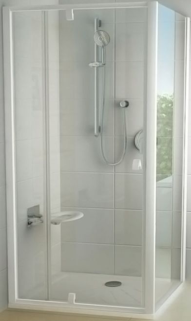 Душевой уголок Ravak PDOP2-120 + PPS-100 профиль белый - 1