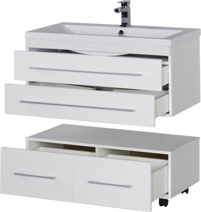 Мебель для ванной Aquanet Нота 90 белая 171492 - 11