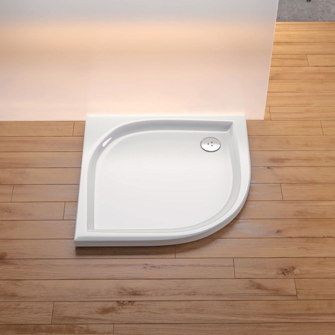 Поддон для душа Ravak Elipso-100 PAN с экраном A22AA01410 - 1