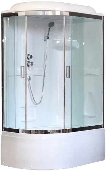 Душевая кабина Royal Bath BK 120x80 R профиль хром стекло прозрачное RB8120BK1-T-CH-R - 0