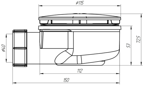 Сифон Анипласт Е350С 1A212205XX000 - 2