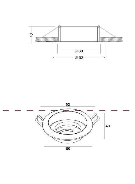 Встраиваемый светильник Maytoni Akron DL025-2-01B - 3