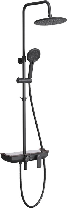 Душевая стойка Lemark Tropic LM7012BL черная - 0