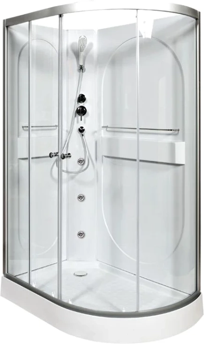 Душевая кабина L 120х80 с гидромассажем, без крыши  L602LNGM - 0