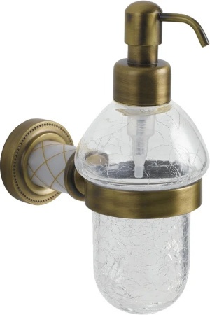Дозатор для жидкого мыла настенный Boheme Murano бронза 10912-W-BR - 0