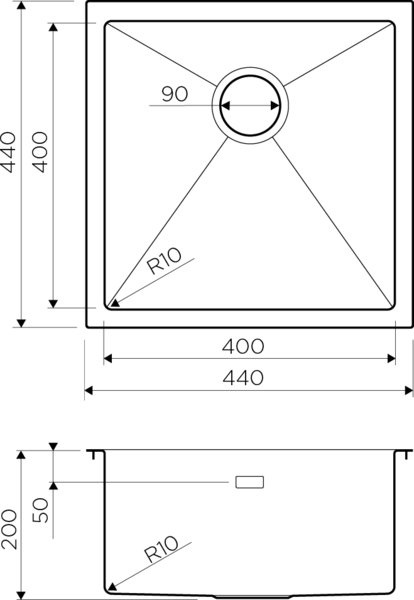 Мойка кухонная Omoikiri Taki 44-U/IF-LG светлое золото 4973520 - 2