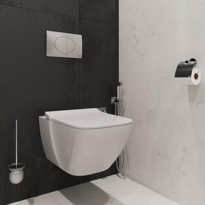 Кнопка смыва STWORKI 230823 хром матовый - 2