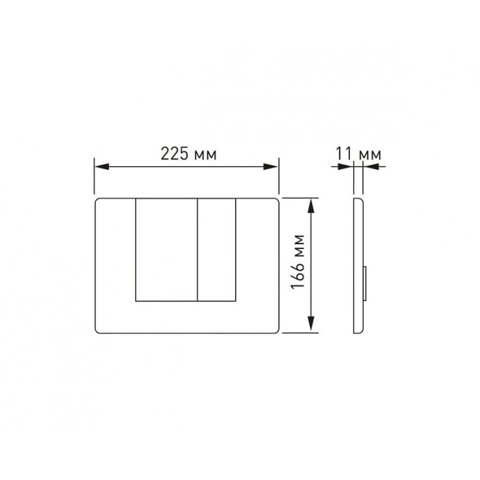 Кнопка смыва Berges Novum золото глянцевое 040049 - 1