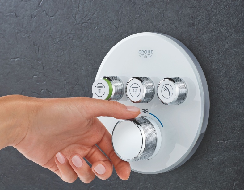 Термостат Grohe Grohtherm SmartControl 29904LS0 для душа, moon white - 3