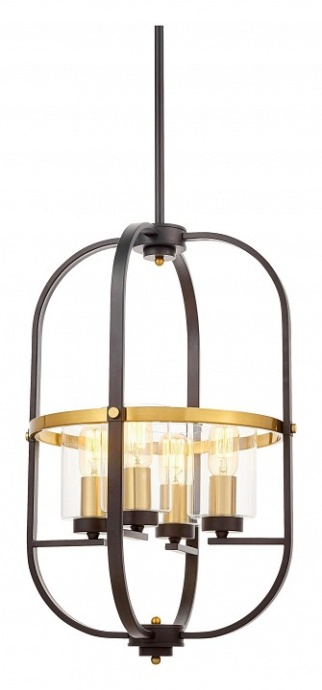 Люстра на штанге LUMINA DECO Monterey LDP 1141-4 BK+MD - 2