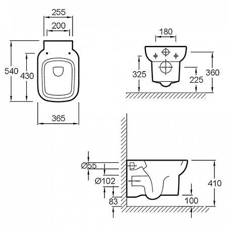Чаша для унитаза подвесного Jacob Delafon Replay E4833 E4833-00 - 3