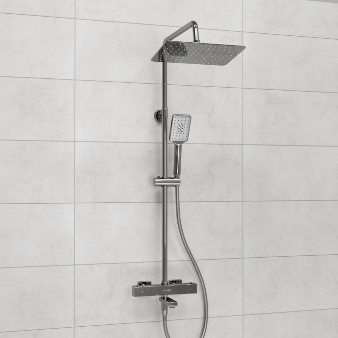Душевая система WasserKraft 30 с термостатом хром - белый A199.069.126.087.CH Thermo - 1