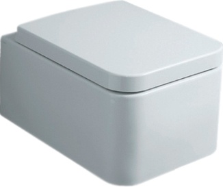 Унитаз подвесной Simas Flow с крышкой, белый (FL63) - 0