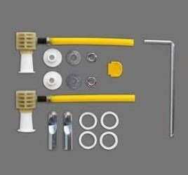 Комплект креплений для унитазов и биде Simas хром F87 - 0