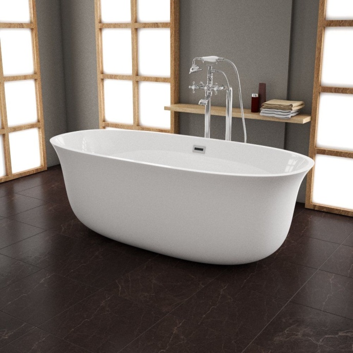 Акриловая ванна Grossman GR-1201 166x75 - 1