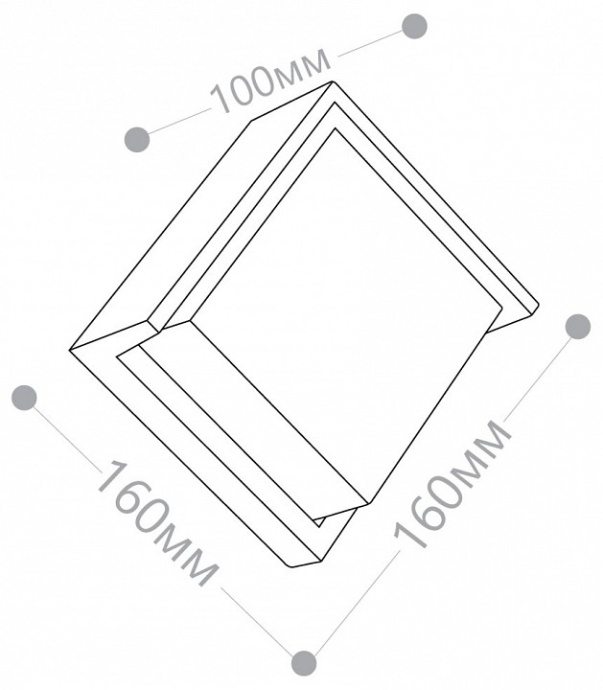 Уличный настенный светодиодный светильник Feron Мельбурн DH108 06350 - 4