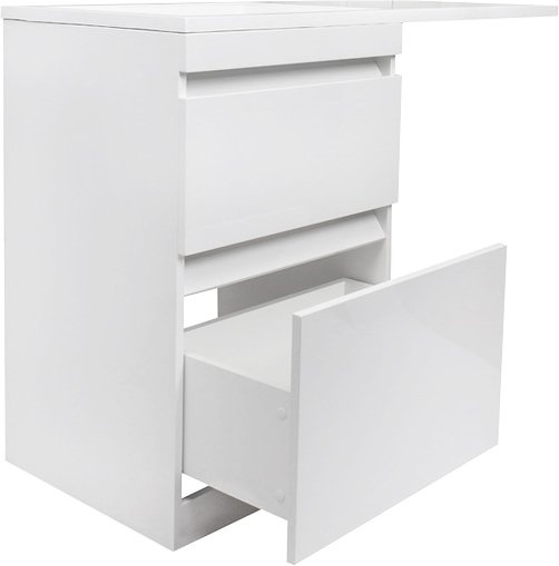 Тумба с раковиной Style Line Даллас 120 Люкс Plus напольная, белая - 17