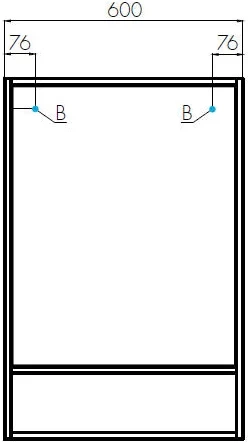 Комплект мебели Aquaton Флай 60 белый-светлое дерево - 11
