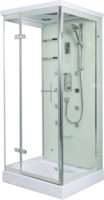 Душевая кабина Weltwasser WW1000 Maine 90x90 L хром  10000001062 - 0