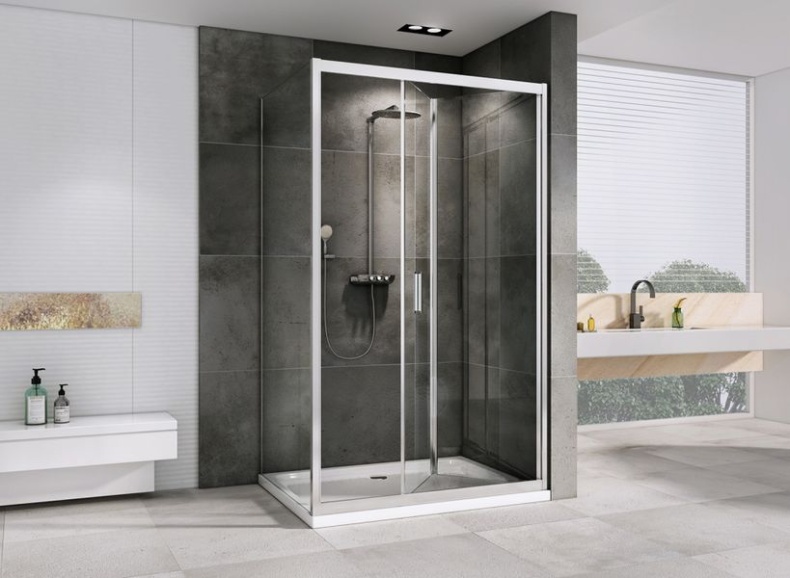 Душевой уголок Abber Sonnenstrand 110x100 профиль хром  AG07110-S100 - 2