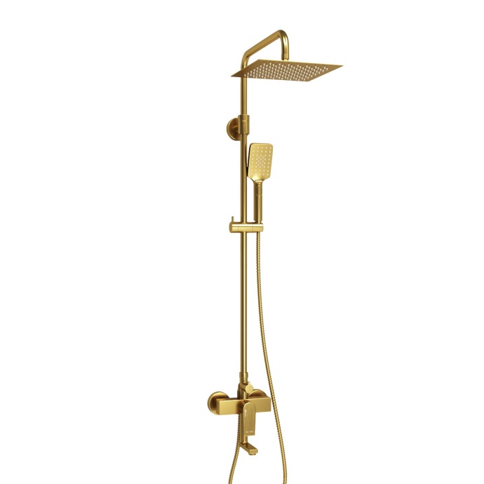 Душевая система WasserKraft 25 золото брашированное A155.198.201.BG - 0
