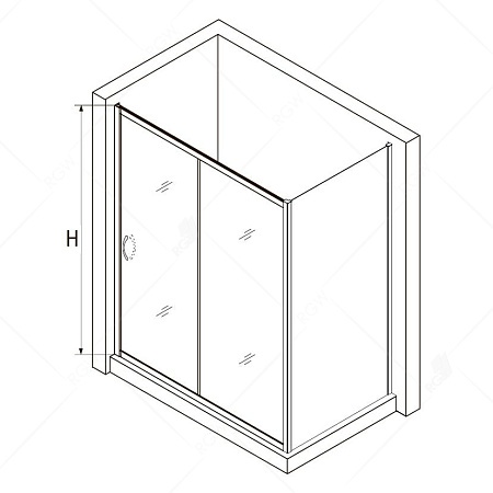 Душевой уголок RGW Passage 130х100 хром стекло матовое 35087630-21 - 2