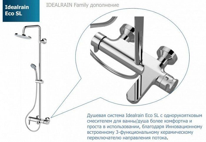 Душевая стойка Ideal Standard IdealRain  B1377AA - 1