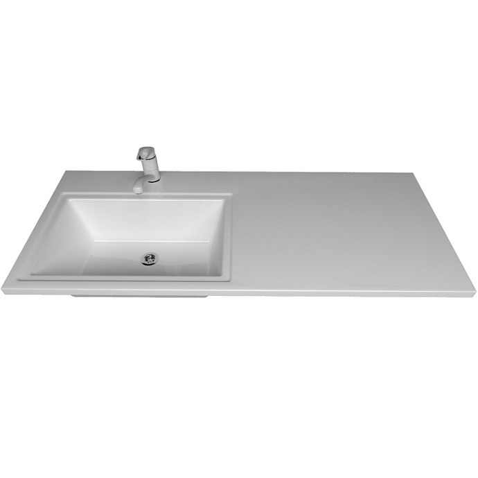 Раковина Stella Polar Мадлен 110 L на стиральную машину белый SP-00000837 - 0