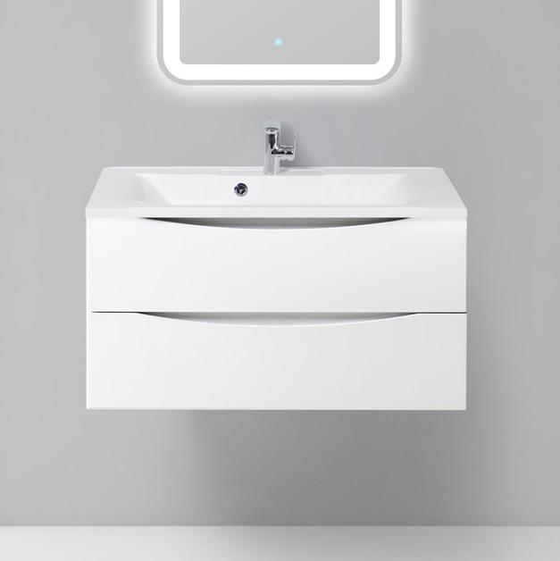 Мебель для ванной BelBagno Marino 90 bianco lucido, подвесная - 2