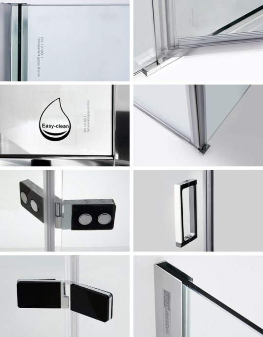 Душевая дверь в нишу Wasserkraft Aller Black 10H05LB 120 см 10H05LBLACK - 2